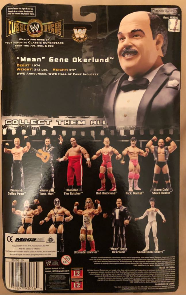 WWE Jakks Classic Superstars Series 14 “Mean” Gene Okerlund - Jakks Pacific action figure collectible - Main Image 2