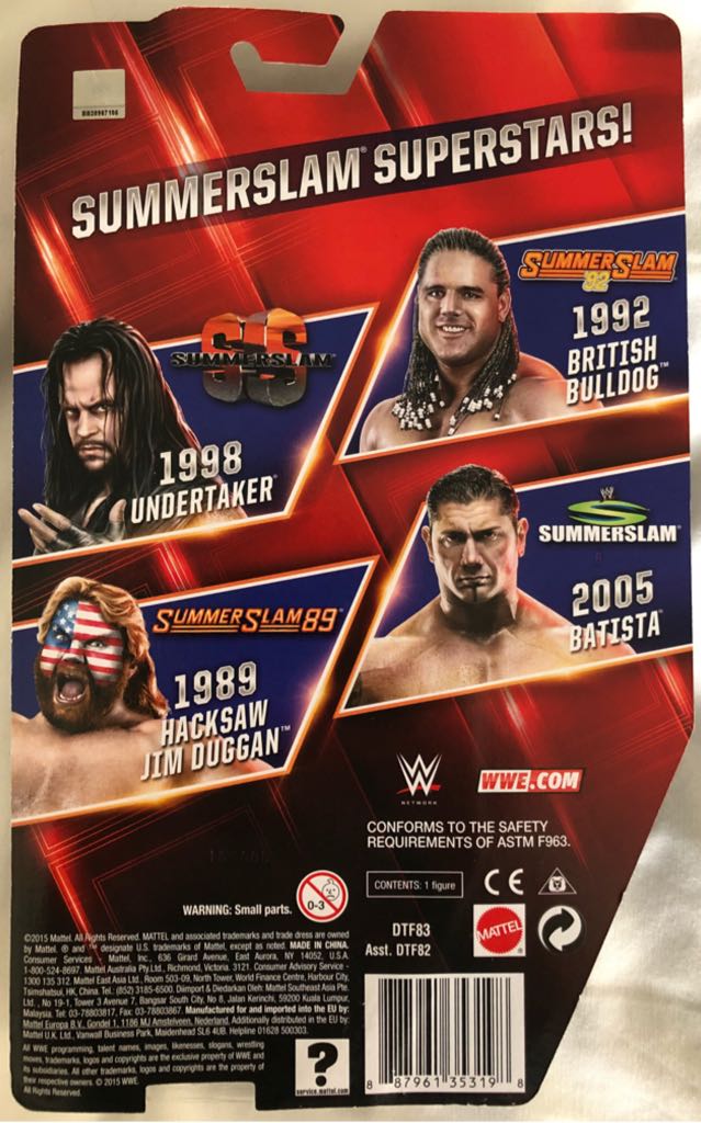 WWE Mattel Basic SummerSlam 2015 Series Undertaker (1998) - Mattel action figure collectible [Barcode 887961353198] - Main Image 2