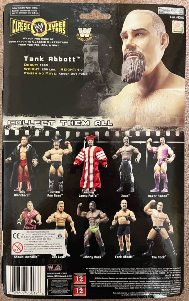 WWE Jakks Classic Superstars Series 15 Tank Abbott - Jakks Pacific (WWE Classic Superstars) action figure collectible - Main Image 2