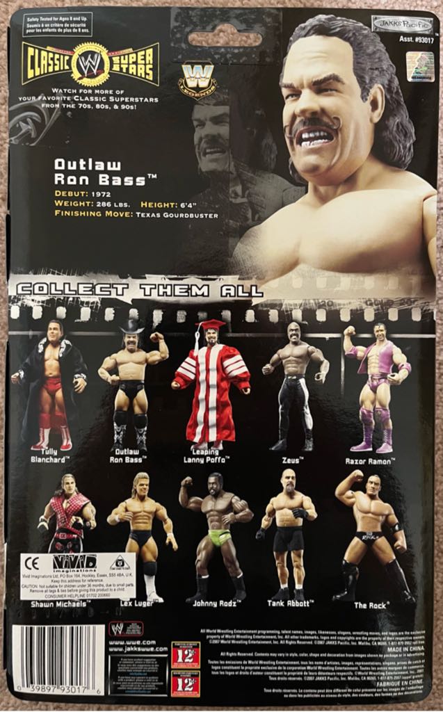 WWE Jakks Classic Superstars Series 15 Outlaw Ron Bass - Jakks Pacific (WWE Classic Superstars) action figure collectible - Main Image 2