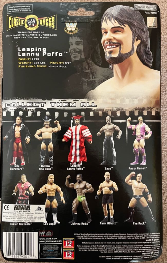 WWE Jakks Classic Superstars Series 15 Leaping Lanny Poffo - Jakks Pacific (WWE Classic Superstars) action figure collectible - Main Image 2