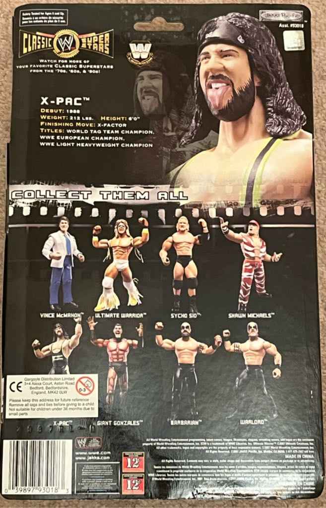 WWE Jakks Classic Superstars Series 16 X-Pac - Jakks Pacific (WWE Classic Superstars) action figure collectible - Main Image 2