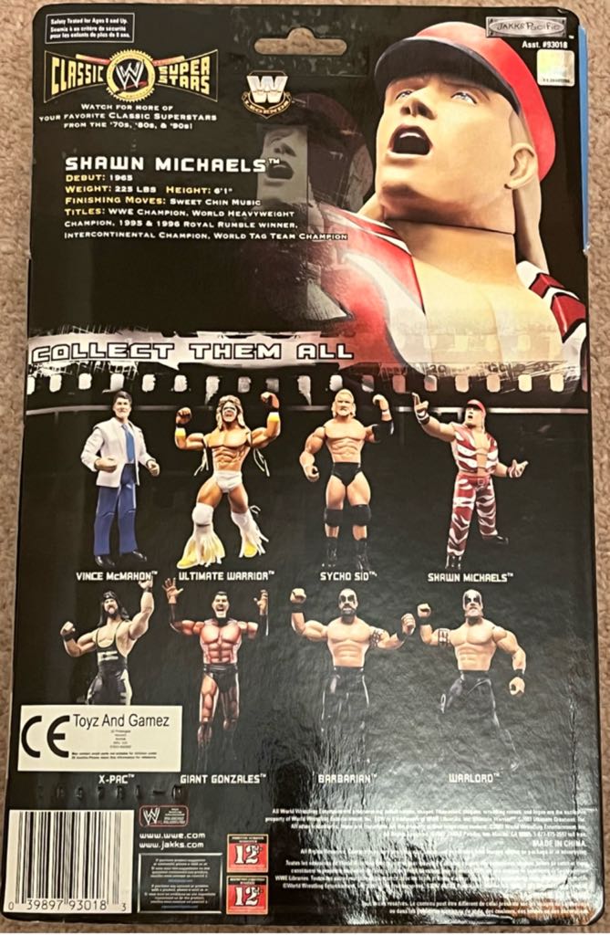 WWE Jakks Classic Superstars Series 16 Shawn Michaels - Jakks Pacific (WWE Classic Superstars) action figure collectible - Main Image 2
