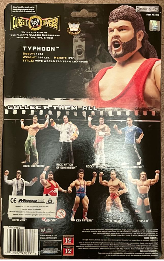 WWE Jakks Classic Superstars Series 17 Typhoon - Jakks Pacific (WWE Classic Superstars) action figure collectible - Main Image 2