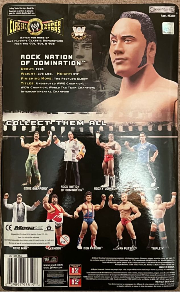 WWE Jakks Classic Superstars Series 17 Rock Nation Of Domination - Jakks Pacific (WWE Classic Superstars) action figure collectible - Main Image 2