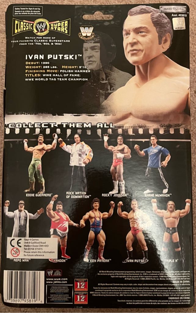Ivan Putski - Jakks Classic Superstars Series 17 - Jakks Pacific (Wrestling) action figure collectible - Main Image 2