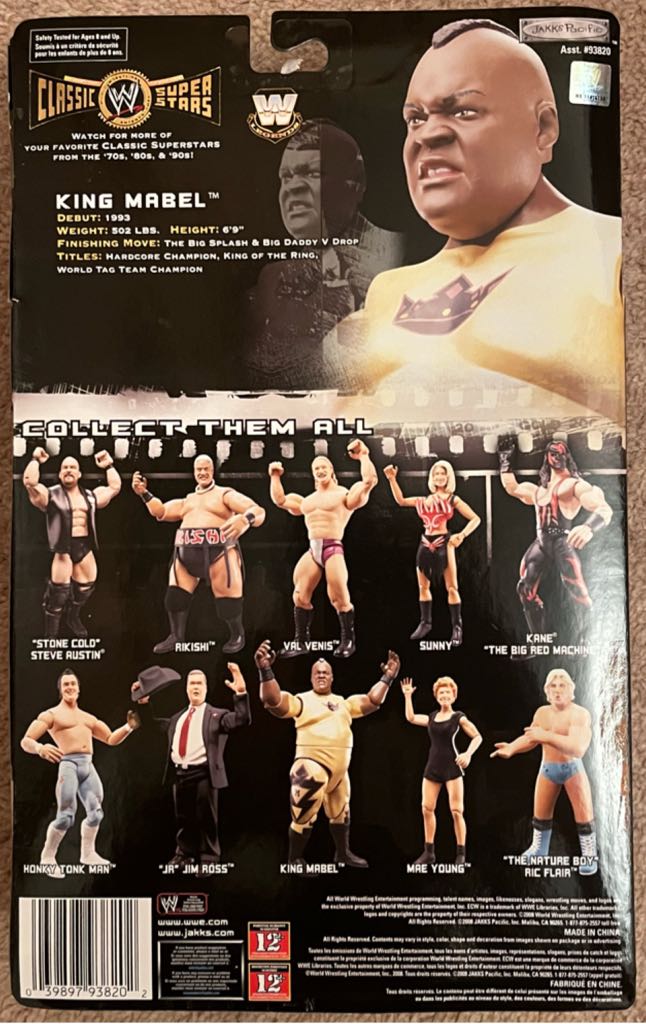 WWE Jakks Classic Superstars Series 18 King Mabel - Jakks Pacific (WWE Classic Superstars) action figure collectible - Main Image 2