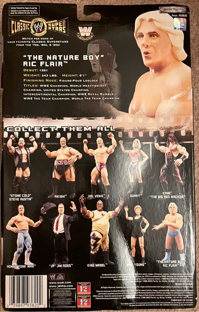 WWE Jakks Classic Superstars Series 18 Ric Flair - Jakks Pacific (WWE Classic Superstars) action figure collectible - Main Image 2