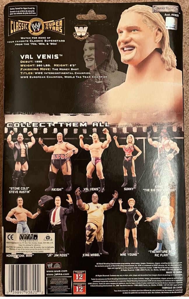 WWE Jakks Classic Superstars Series 18 Val Venis - Jakks Pacific (WWE Classic Superstars) action figure collectible - Main Image 2