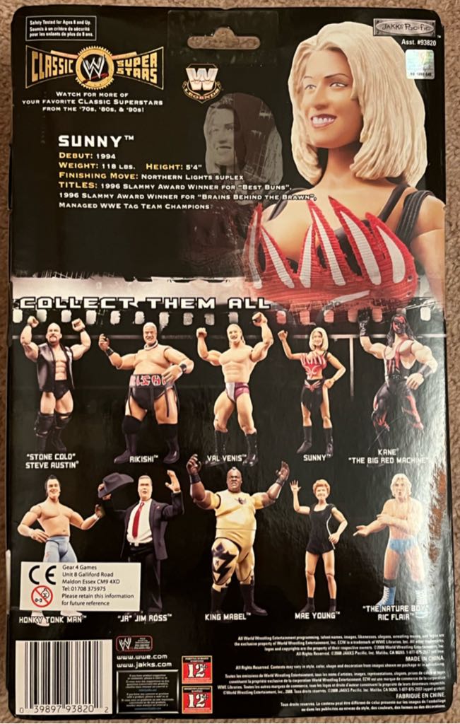 WWE Jakks Classic Superstars Series 18 Sunny - Jakks Pacific (WWE Classic Superstars) action figure collectible - Main Image 2