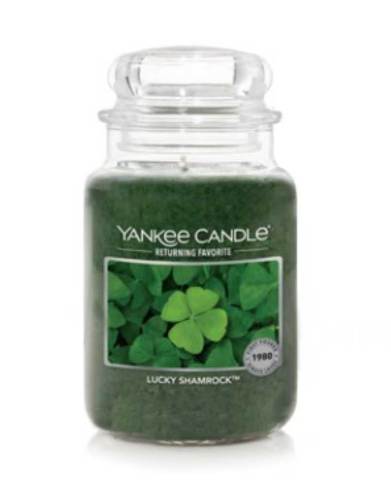 CANDLE: St. Patrick’s Day Yankee Candle Lucky Shamrock 2024 Returning Favorite - Yankee Candle (St. Patrick’s Day Candle) action figure collectible [Barcode 192833216540] - Main Image 3
