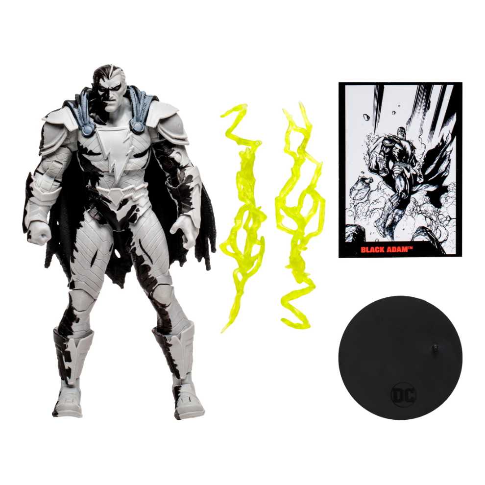 Mcfarlane Toys Page Punchers Black Adam Black And White Variant Walmart Exclusive  - McFarlane Toys (DC Multiverse) action figure collectible [Barcode 787926900637] - Main Image 4