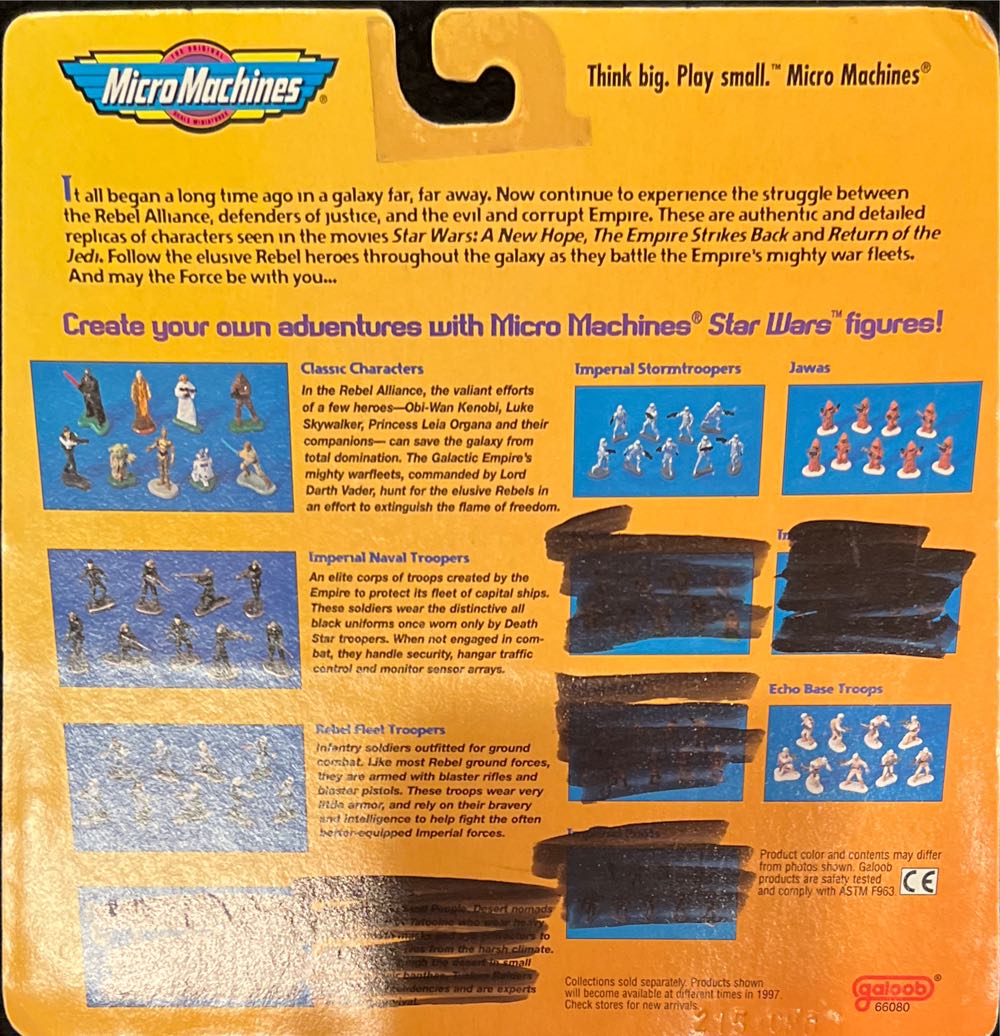 Rebel Fleet Troopers - Galoob (Micro Machines (Character Sets)(1997)) action figure collectible [Barcode 047246661084] - Main Image 2