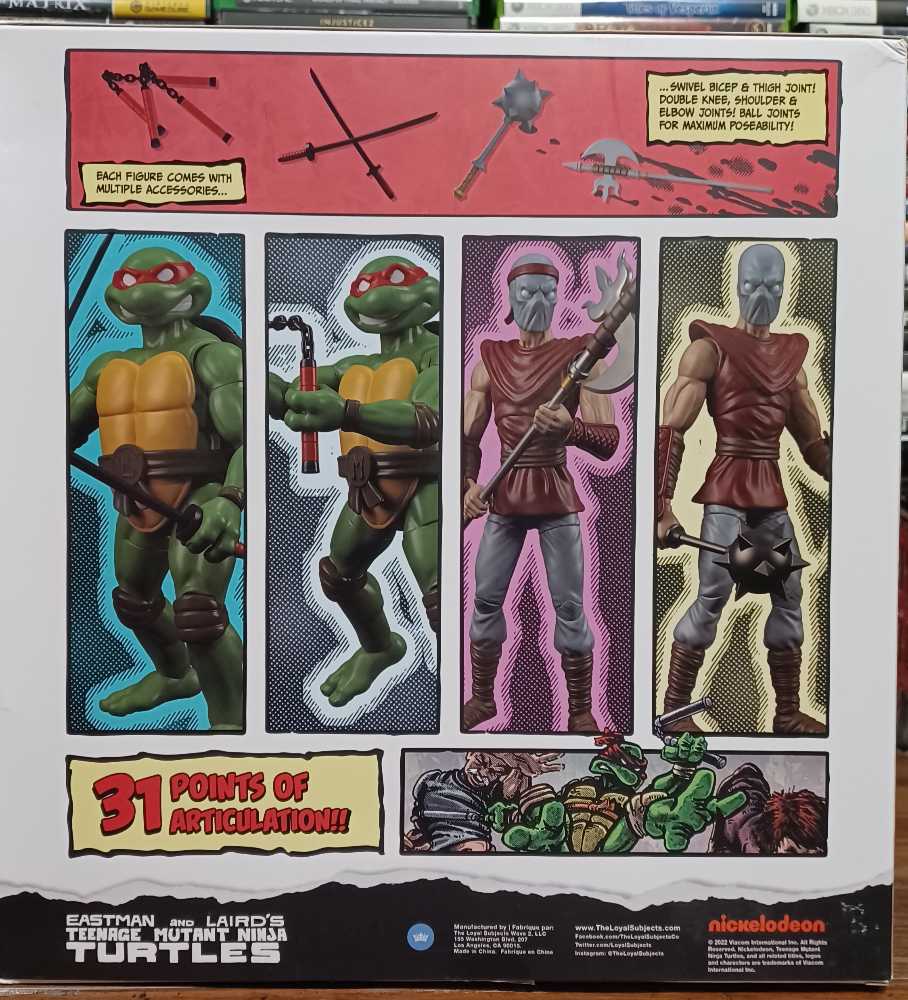 BST AXN - Exclusive Mirage Comics (4‐Pack #2) - The Loyal Subjects/ BST AXN (Teenage Mutant Ninja Turtles) action figure collectible [Barcode 850018355841] - Main Image 2