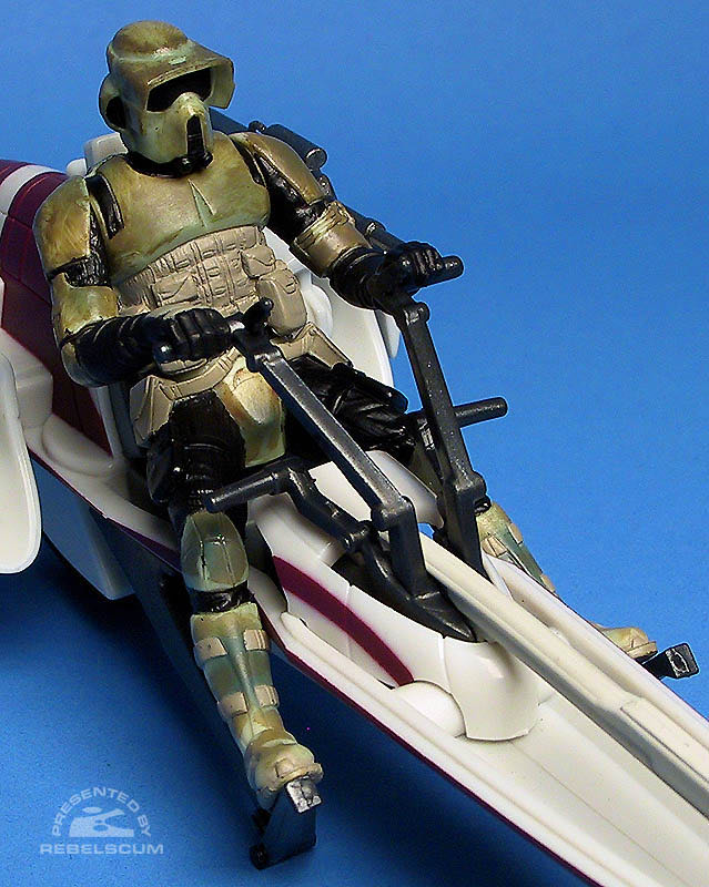 BARC Speeder with BARC Trooper (Bonus Wookiee Warrior) - Hasbro (Star Wars - Revenge Of The Sith) action figure collectible [Barcode 653569011422] - Main Image 3