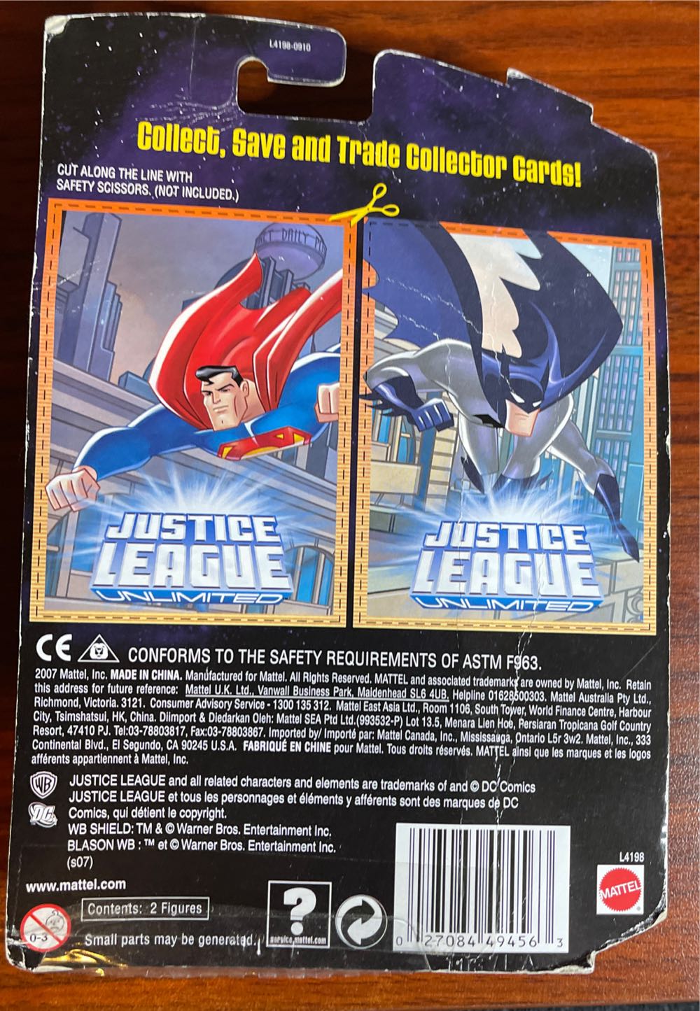 Justice League Unlimited Superman, Batman - Mattel (DC Super Heroes) action figure collectible [Barcode 027084494563] - Main Image 2