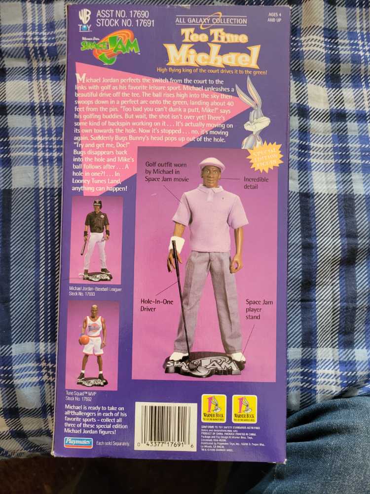 Space Jam: Tee Time Michael - Playmates (Space Jam) action figure collectible [Barcode 043377176916] - Main Image 2