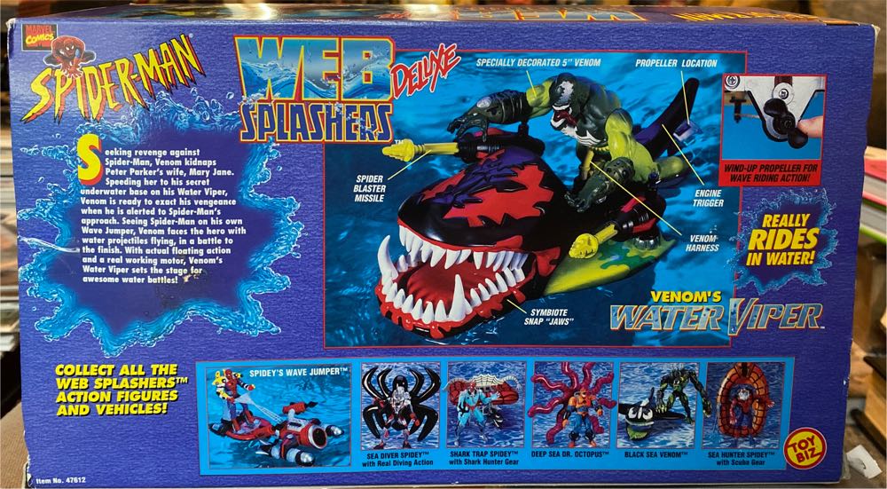 Upc 035112476122 Toybiz Spider Man Web Splashers Delux - Toybiz Marvel action figure collectible [Barcode 035112476122] - Main Image 2