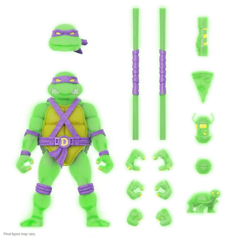 Donatello (Mutagen Ooze Glow) - Super7 (Teenage Mutant Ninja Turtles) action figure collectible [Barcode 840049830127] - Main Image 2