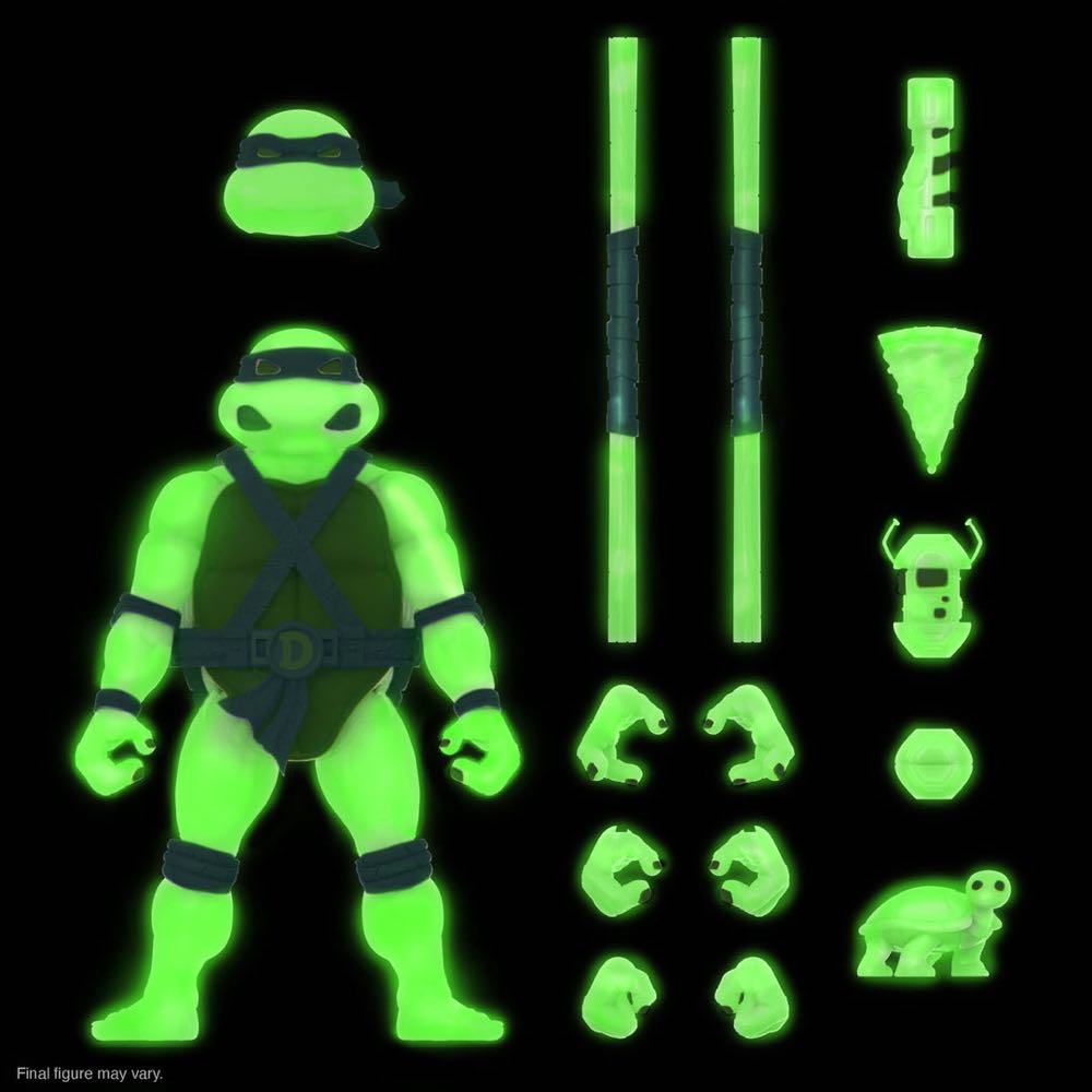 Donatello (Mutagen Ooze Glow) - Super7 (Teenage Mutant Ninja Turtles) action figure collectible [Barcode 840049830127] - Main Image 3