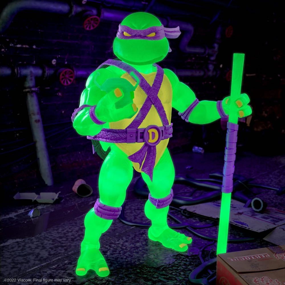 Donatello (Mutagen Ooze Glow) - Super7 (Teenage Mutant Ninja Turtles) action figure collectible [Barcode 840049830127] - Main Image 4
