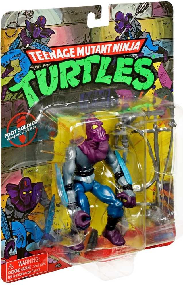TMNT Foot Soldier - Playmates Toys (TMNT Classic (Reissue)) action figure collectible [Barcode 043377810025] - Main Image 3