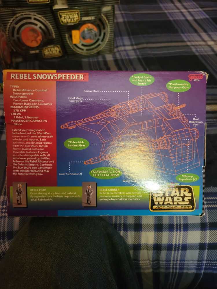 Rebel Snowspeeder - Galoob (Star Wars Action Fleet) action figure collectible - Main Image 2