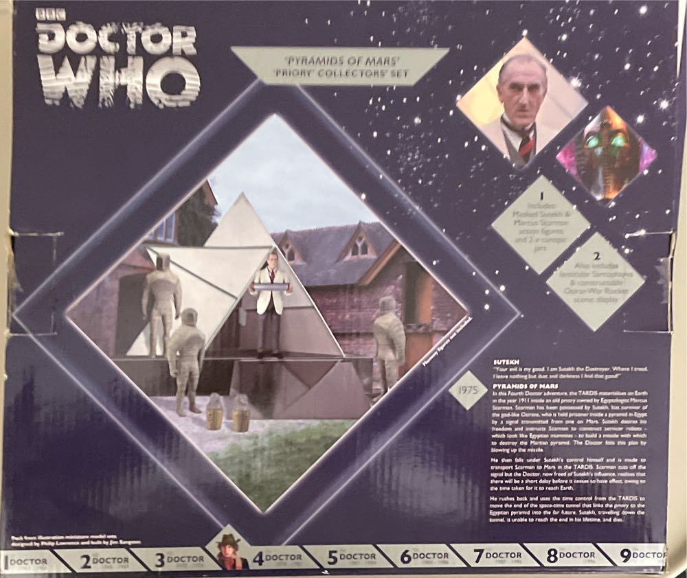 The 4th Doctor - Pyramids Of Mars ‘Priory’ Collectors’ Set - Character Options (Doctor Who) (Dr Who) action figure collectible [Barcode 5029736044916] - Main Image 2