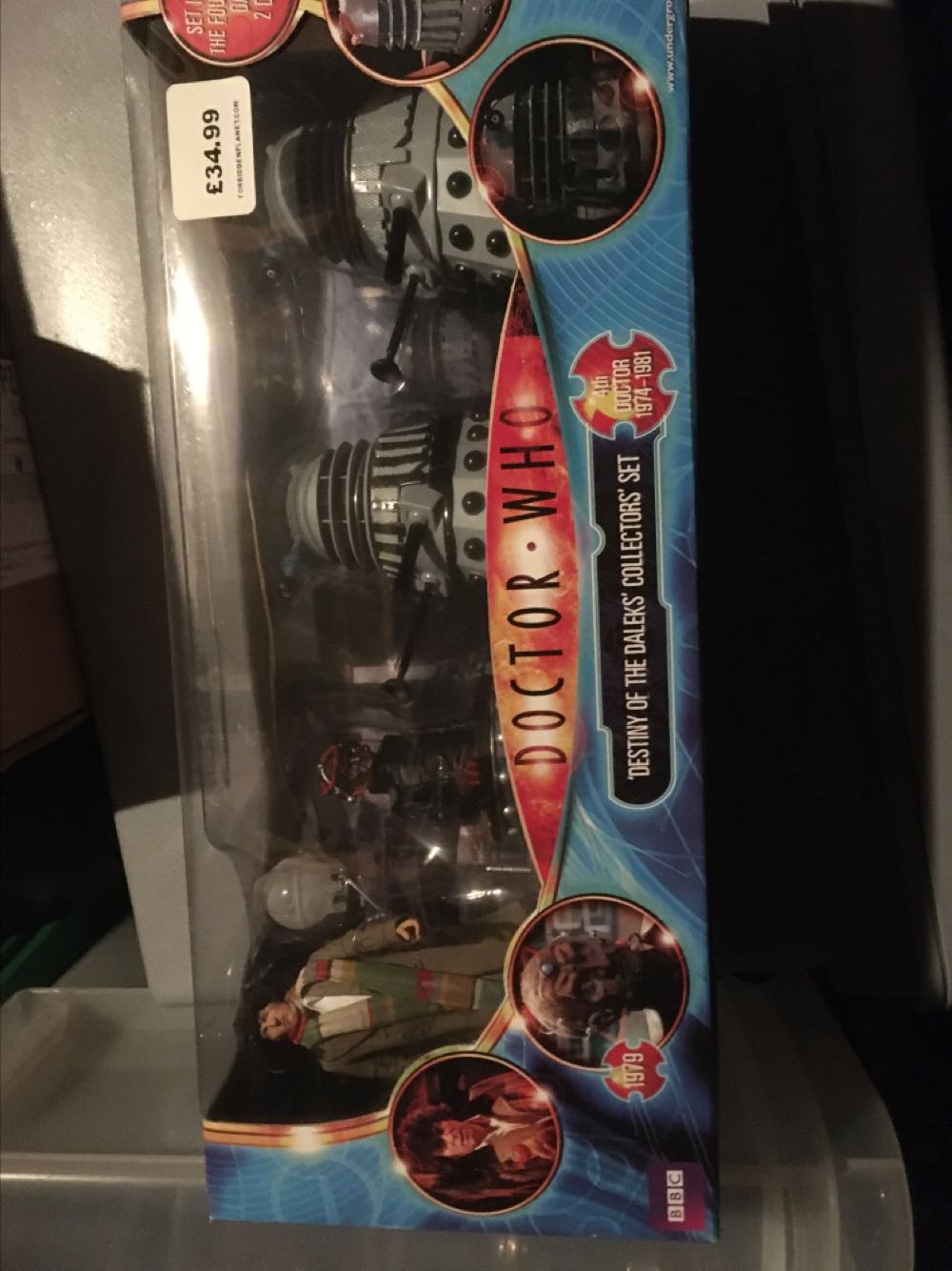 4th Doctor ‘Destiny Of The Daleks’ Action Figure Set  (Dr Who) action figure collectible [Barcode 5029736037246] - Main Image 2