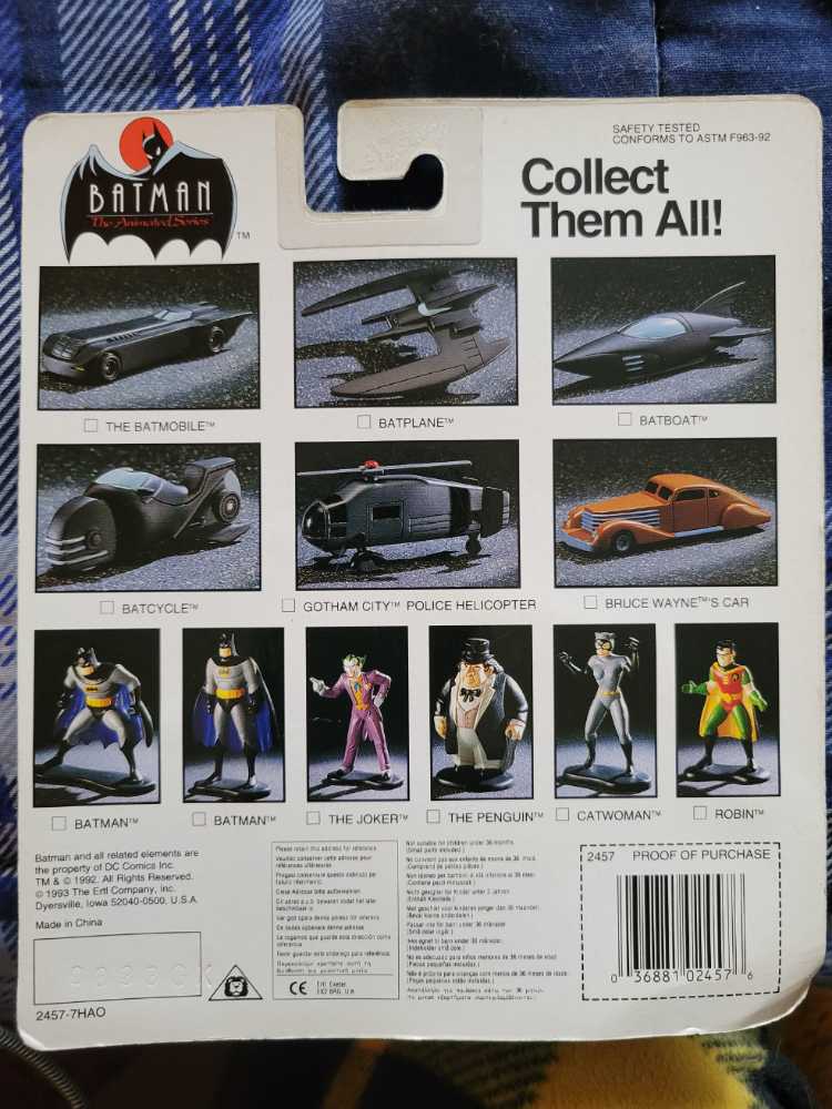 Batman TAS: Police Helicopter - Ertl (Batman - The Animated Series) action figure collectible [Barcode 036881024576] - Main Image 2