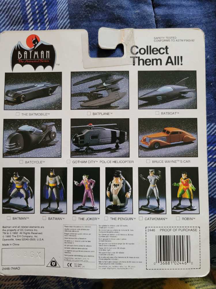 Batman TAS: Batmobile  - Ertl (Batman - The Animated Series) action figure collectible [Barcode 036881024460] - Main Image 2