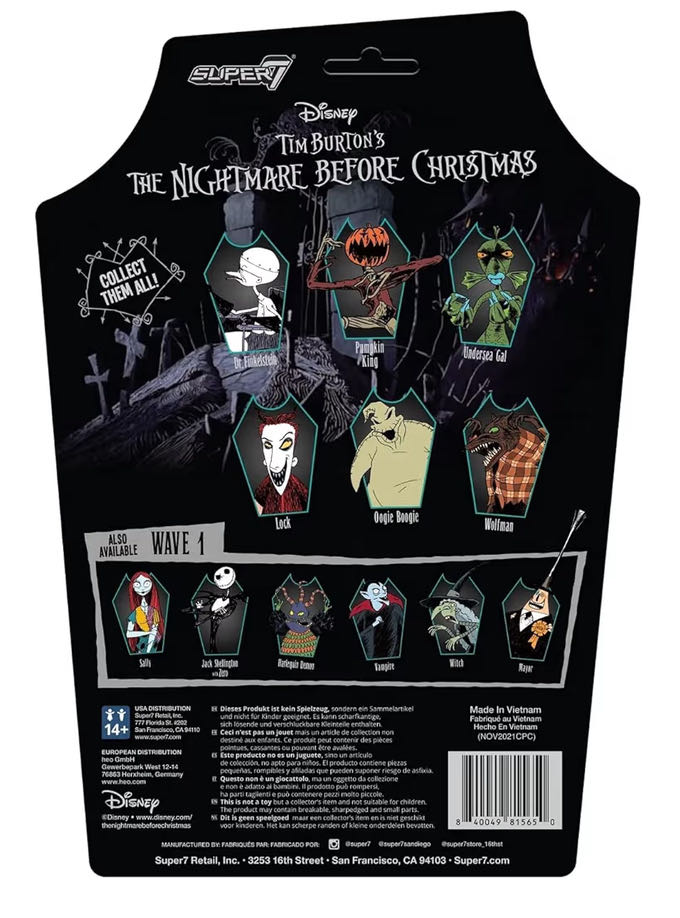 Super7 X Disney The Nightmare Before Christmas Undersea Gal Reaction Figure - Super7 (The Nightmare Before Christmas) action figure collectible [Barcode 840049815650] - Main Image 2