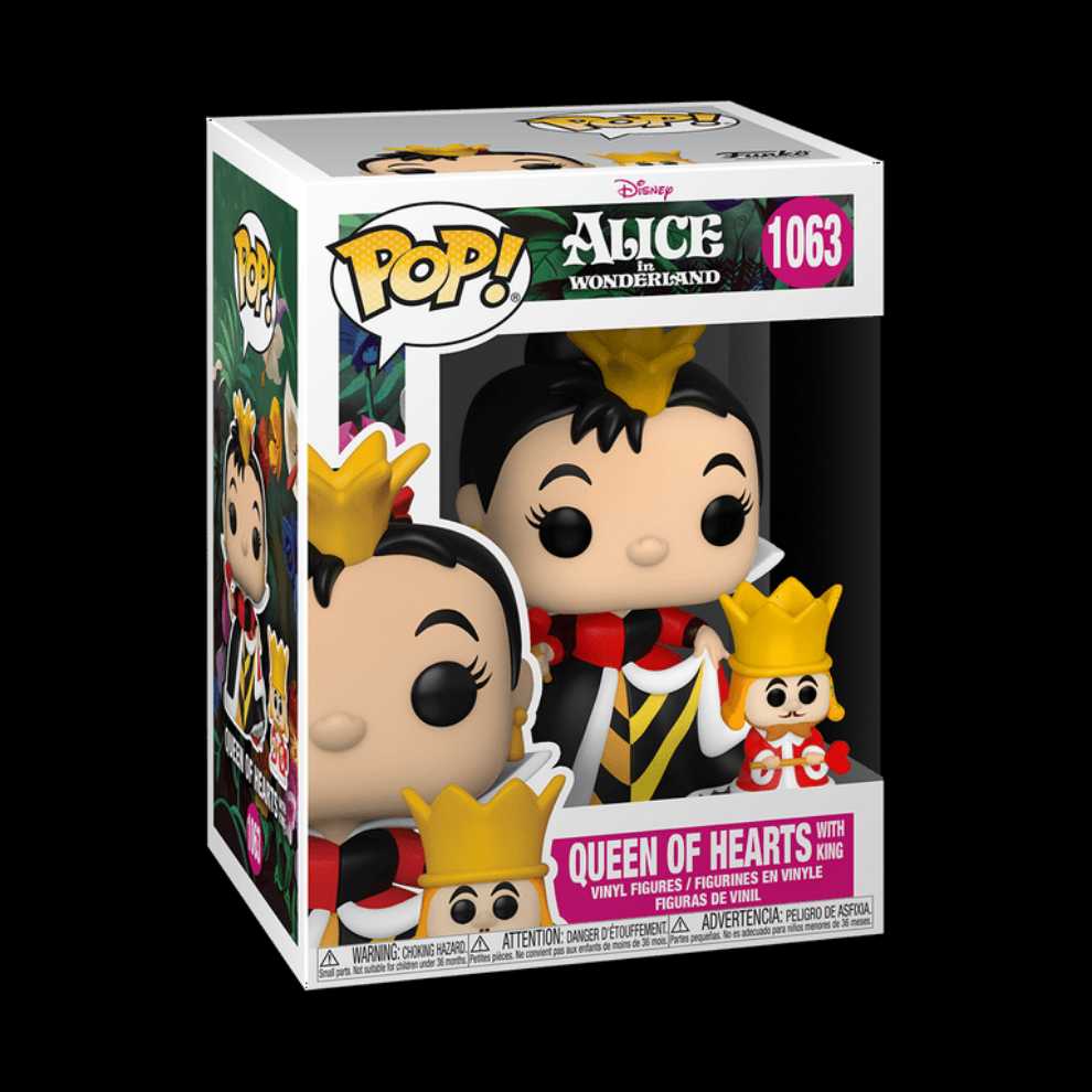Pop Funko & Buddy Disney: Alice In Wonderland 70th Queen With King Multicolor  action figure collectible [Barcode 889698557405] - Main Image 2