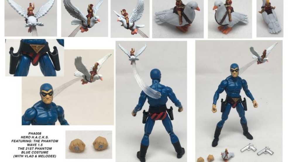 The Phantom (Hero H.A.C.K.S. Blue) - Boss Fight (The Phantom) action figure collectible [Barcode 814800021635] - Main Image 2
