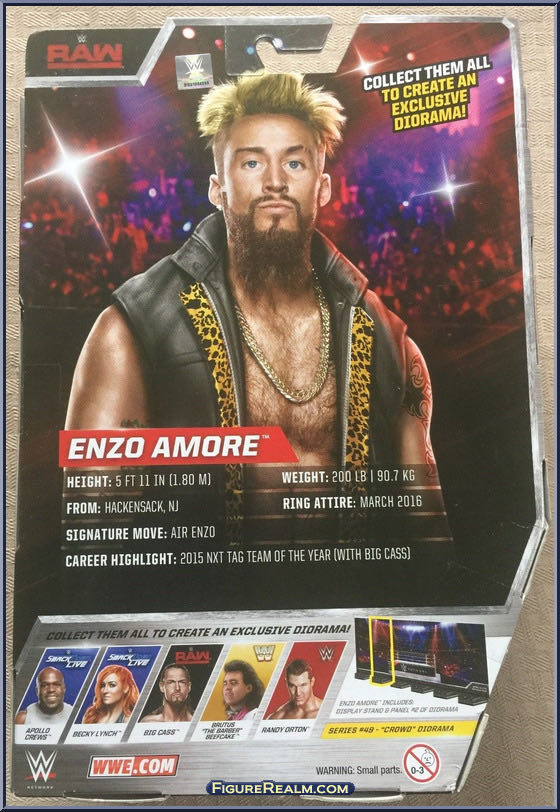 Enzo Amore - WWE Mattel (WWE Elite Series 49 (2017)) action figure collectible - Main Image 2