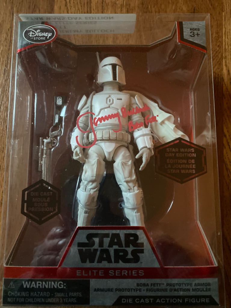 Boba Fett Signed Disney UK ELITE COLLECTION - Disney (Jeremy Bullouch Signed Boba Fett) action figure collectible [Barcode 5054504607581] - Main Image 1
