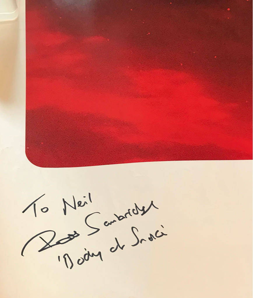 Hand Signed Star Wars The Last Jedi Poster  (Ross Sambridge Signed Poster Body Of Snoke) action figure collectible - Main Image 2