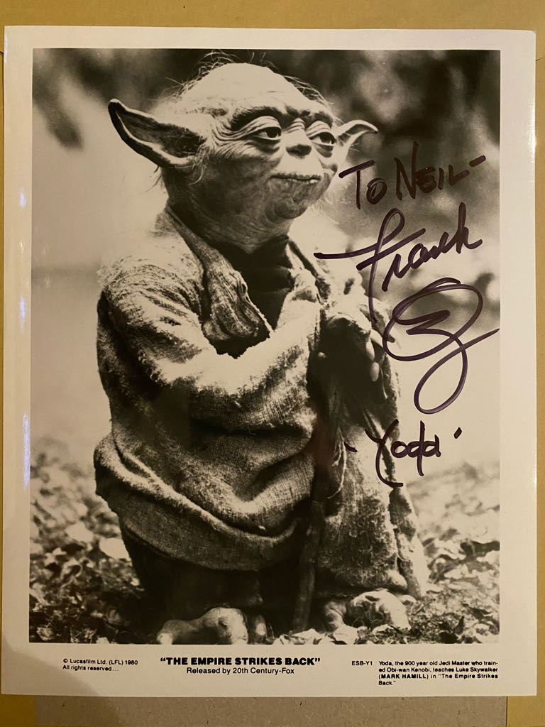 Hand Signed Frank Oz Yoda Photo  (Frank Oz Yoda Signed Photo) action figure collectible - Main Image 2