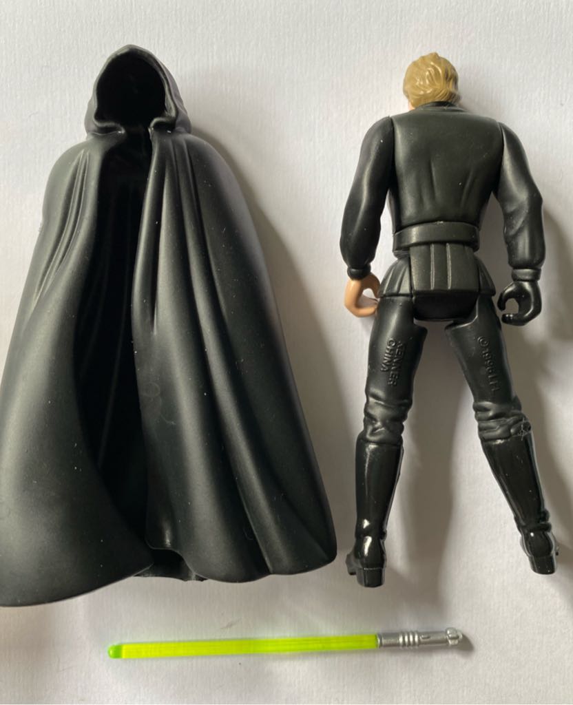 * Loose Luke Skywalker Jedi Knight - Hasbro (POTF Green Carded Euro) action figure collectible - Main Image 2