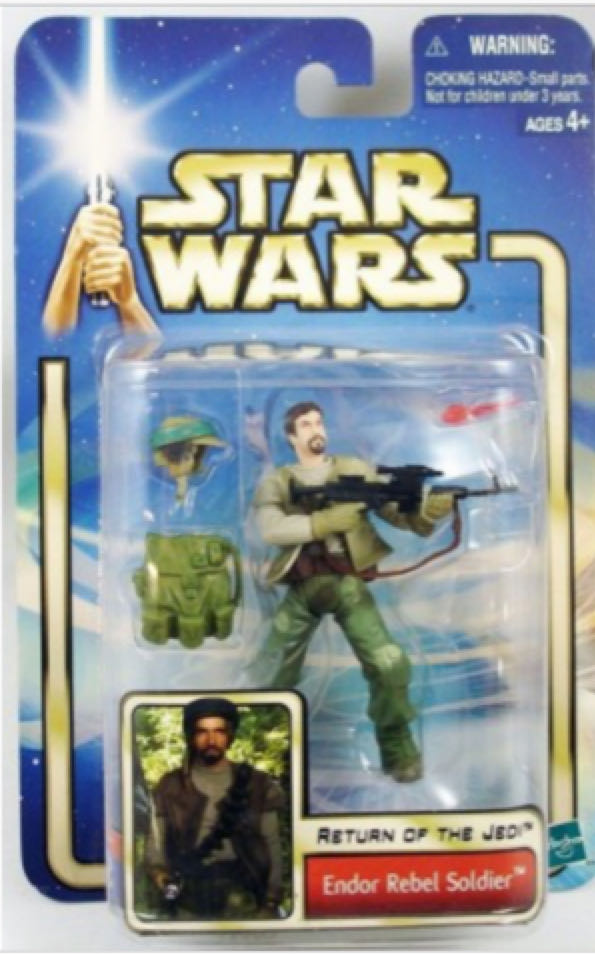 * Loose Endor Rebel Soldier (With Beard) - Hasbro (Return Of The Jedi) action figure collectible - Main Image 2