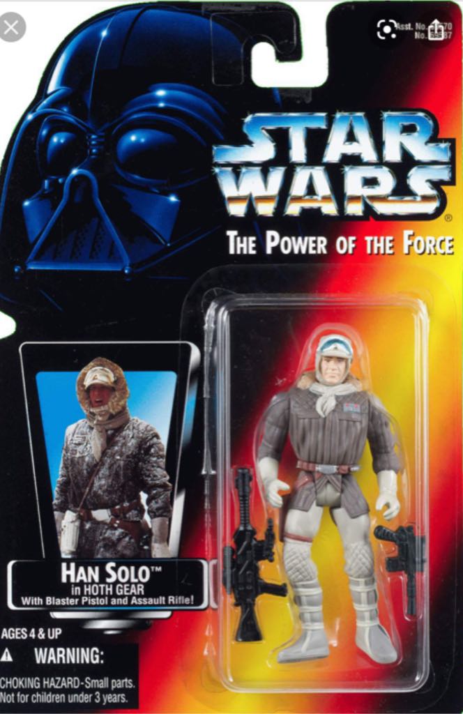 * Loose Han Solo Hoth Red Card - Kenner (Han Solo Hoth Gear) action figure collectible - Main Image 2