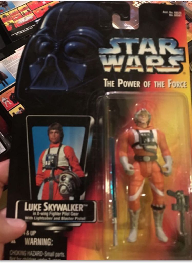 * Loose Luke Skywalker In Xwing Gear Short Saber POTF Red Card  (Luke Skywalker X-Wing Pilot) action figure collectible - Main Image 2