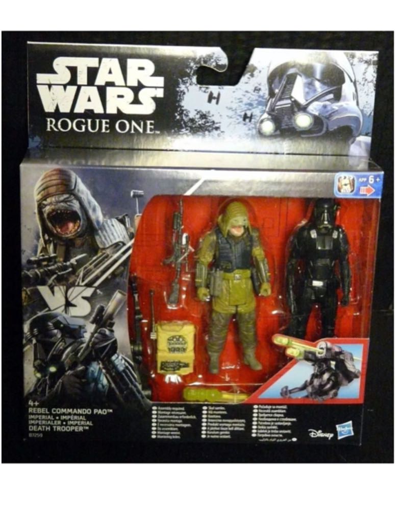 * Loose Death Trooper From Rogue One Rebel Commando Pao vs Death Trooper Double Pack - Hasbro (Star Wars Rogue One) action figure collectible - Main Image 2