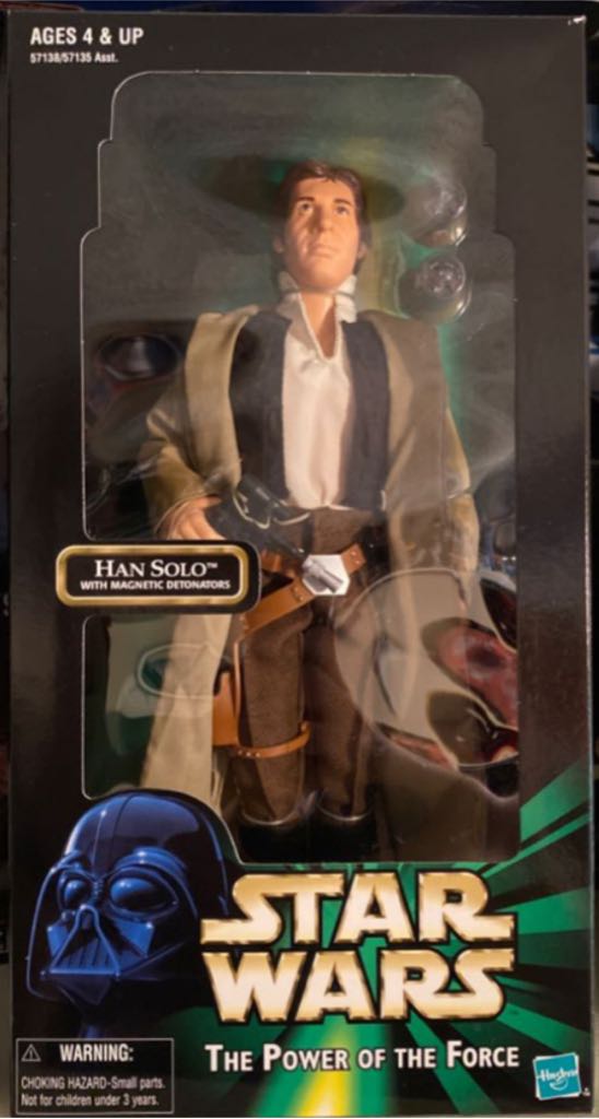 * Loose Han Solo With Magnetic Detonators 12” Figure  (Star Wars The Power Of The Force) action figure collectible - Main Image 2