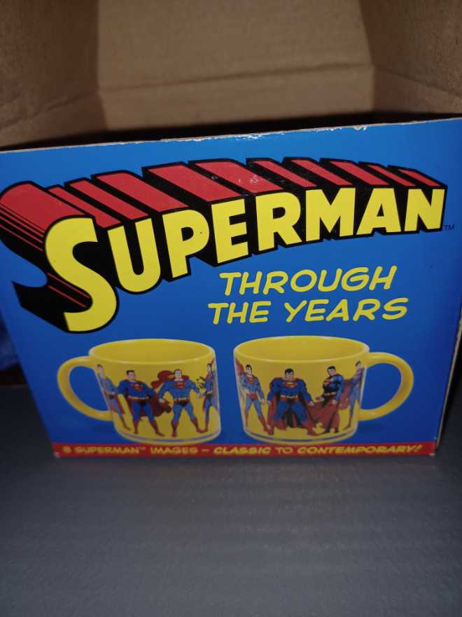 Superman Through the Years Mug - The Unemployed Philosophers Guild action figure collectible [Barcode 814229001669] - Main Image 2