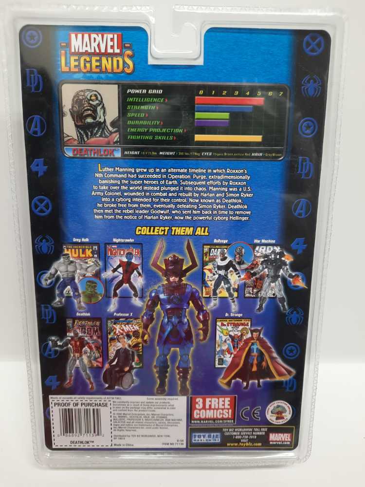 Deathlok - Toy Biz (Marvel Legends: 6”) action figure collectible [Barcode 086892711392] - Main Image 2