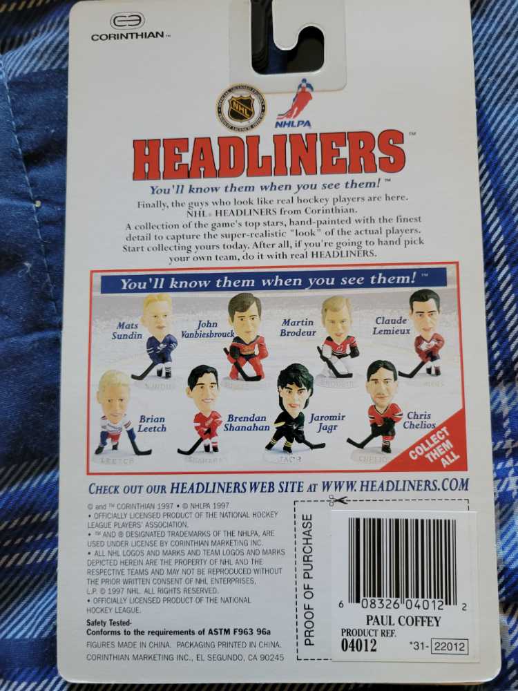 Corinthian NHL Headliners Paul Coffey - Corinthian (NHL Headliners) action figure collectible [Barcode 608326040122] - Main Image 2