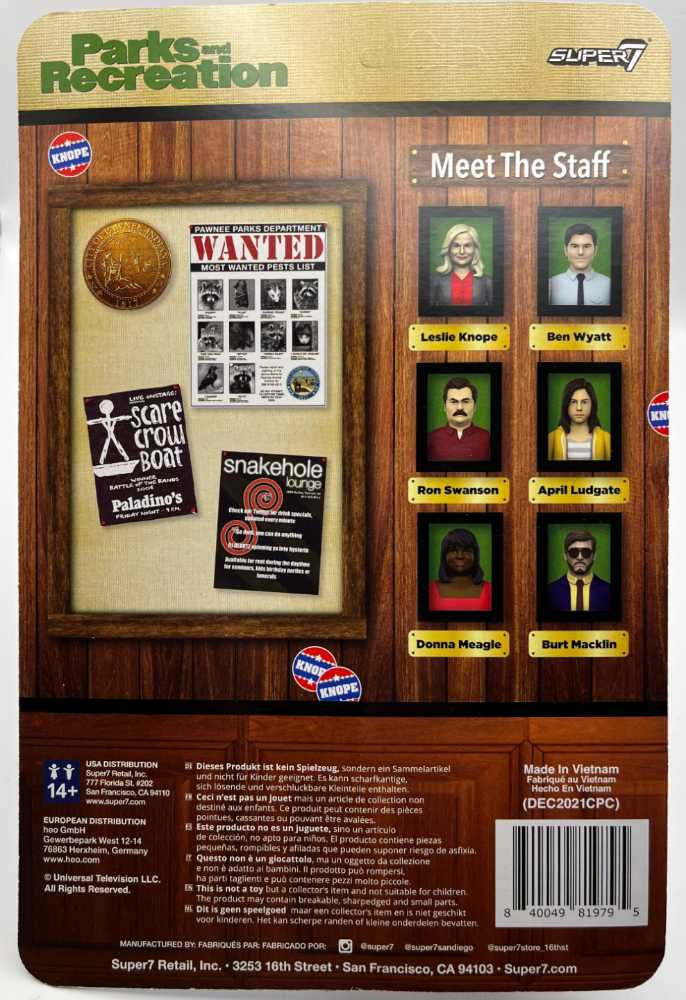 April Ludgate - Super7 (Parks and Recreation) action figure collectible [Barcode 840049819818] - Main Image 3