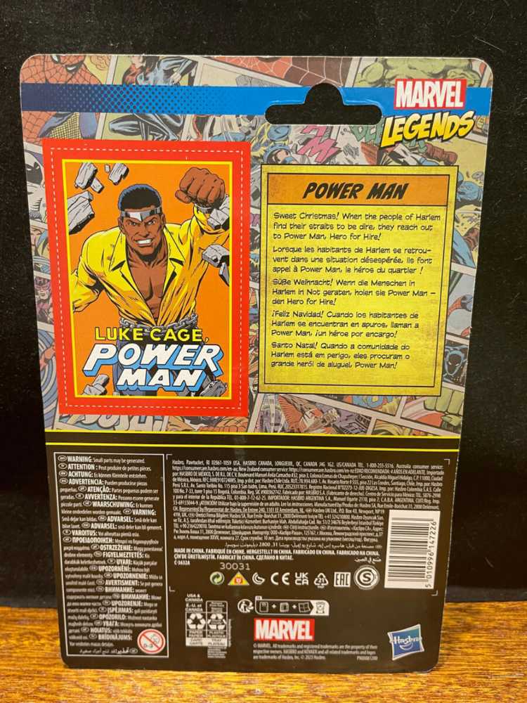 Luke Cage, Power Man - Hasbro (Marvel Legends Retro) action figure collectible [Barcode 5010996147226] - Main Image 3