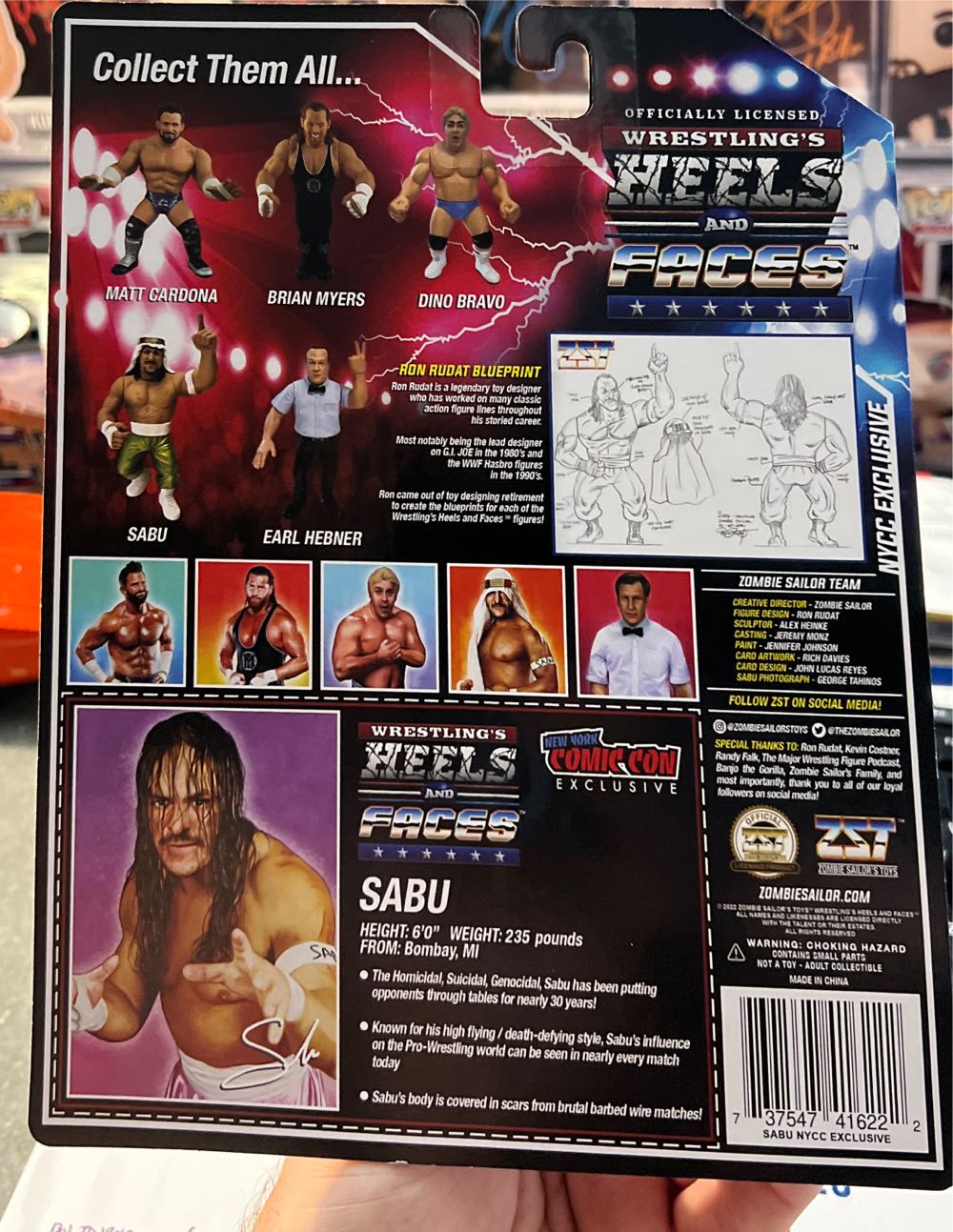 Sabu - Zombie Sailor Toys (ECW) action figure collectible - Main Image 2